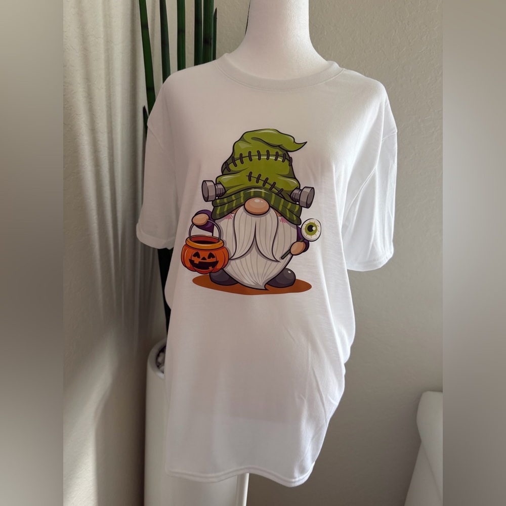 Gildan White Halloween Gnome T-Shirt
Hand Made